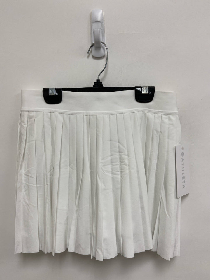 NWT Athleta Size S White Pleated Athletic Skort