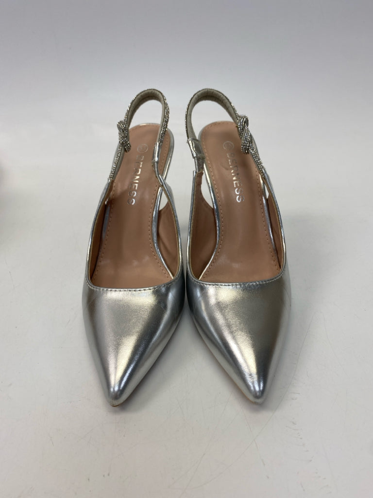 Size 5.5 Silver Metallic Heels