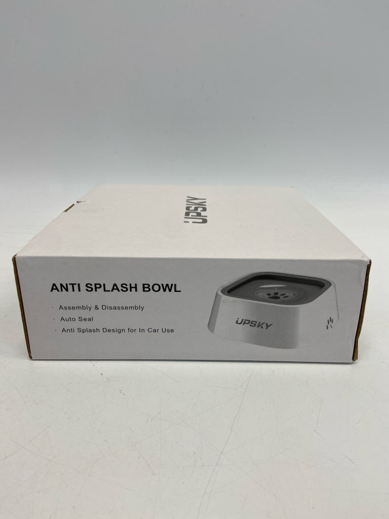 NEW/BOX White Pet Bowl