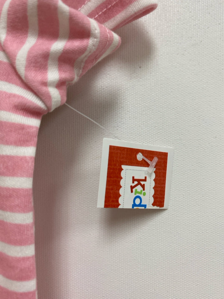 NWT SIZE 6-9M Pink White Stripe Girl&