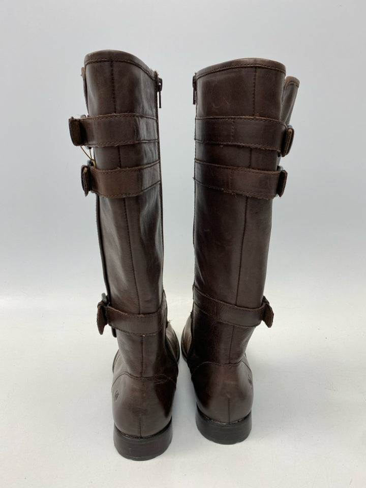 Born US Shoe Size 8.5 Brown Leather Boots