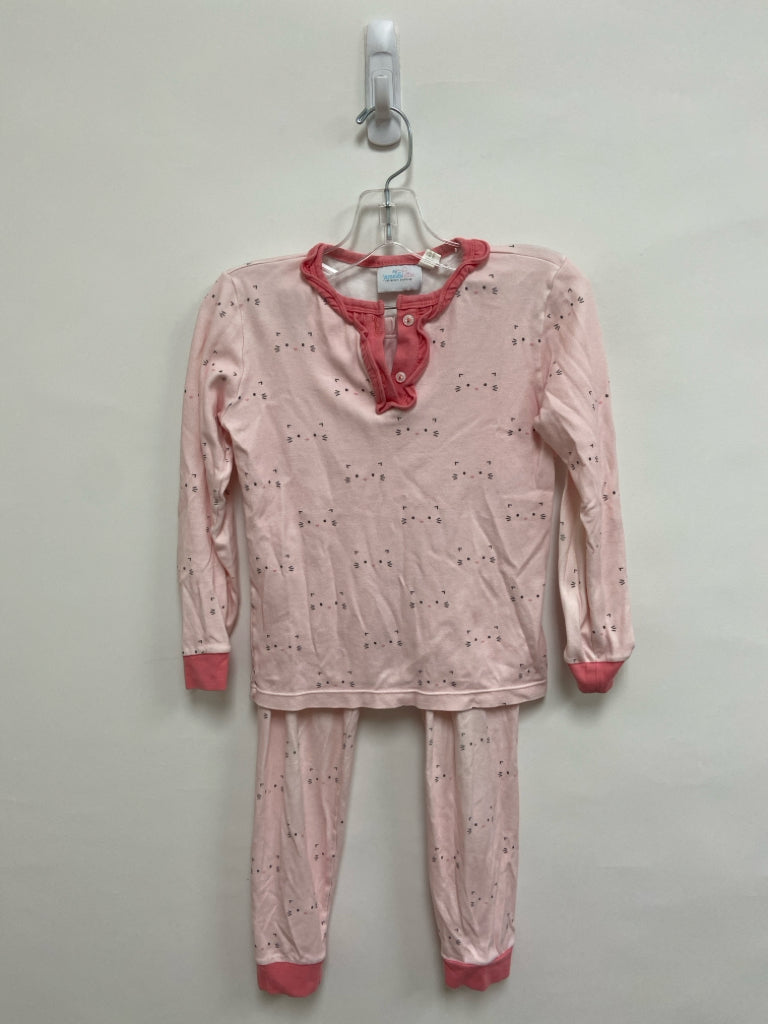 SIZE 8 Pale Pink Gray Kitty Girl&