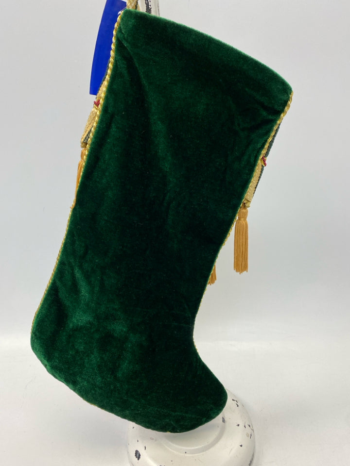 Green Red/Gold Fabric Christmas