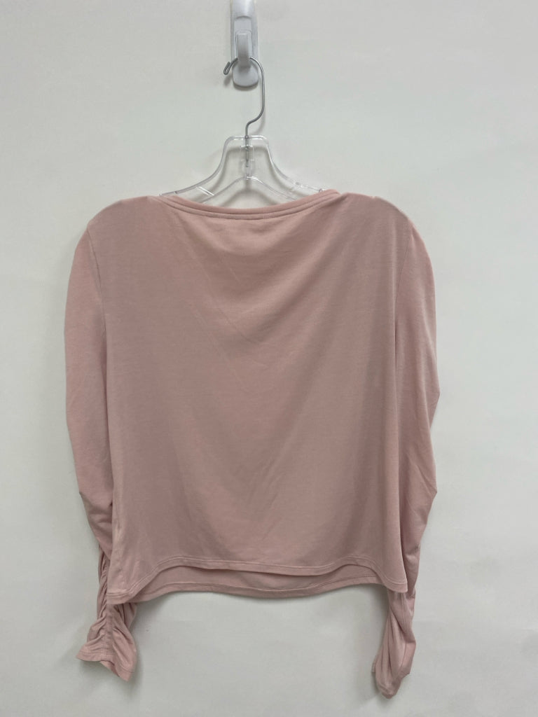 Athleta Size M Dusty Pink Ruched Cropped Ladies Top