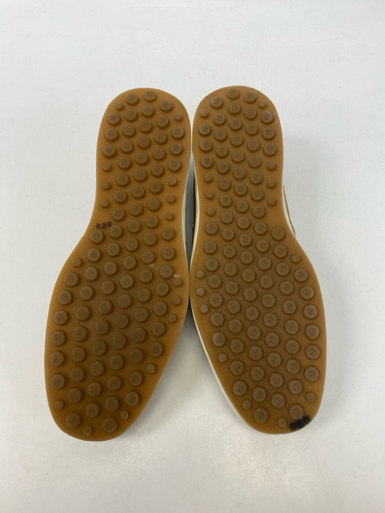 NWOT Ecco Size 46 Brown Perforated Men&