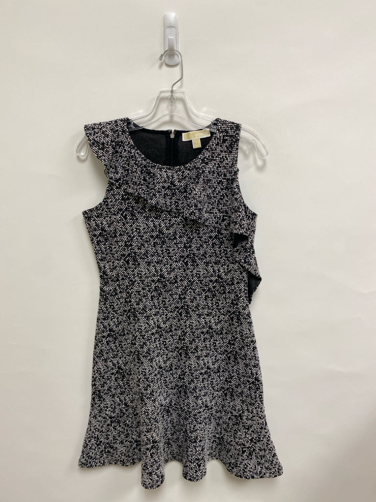 Michael Kors Size S White Black Sleeveless Ladies Dress