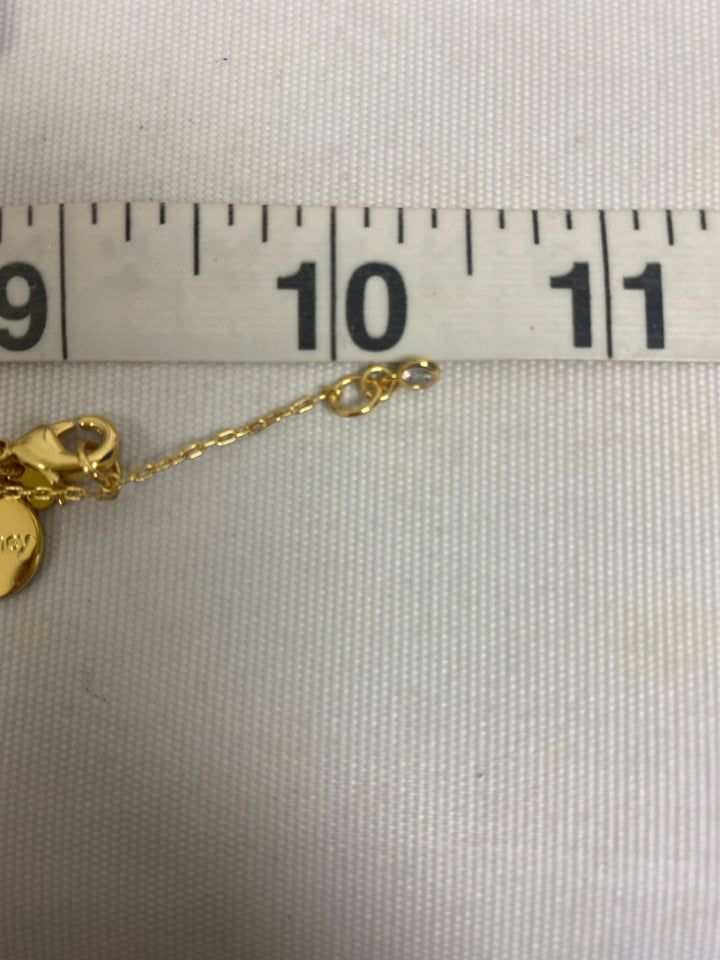 Kate Spade Gold Color Clear Minnie Necklace