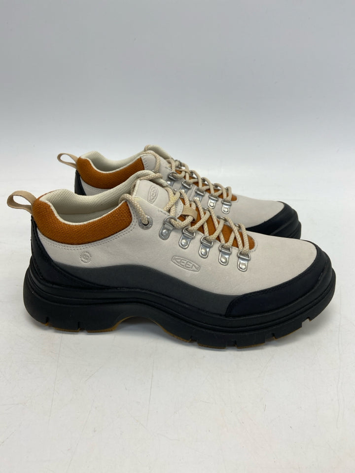 NWOT Keen  Size 9 Pale Gray Brown/Blk Lace-up Sneakers
