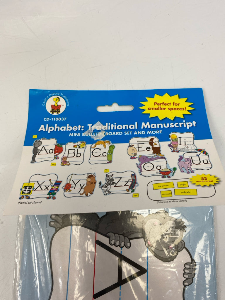 NEW/PKG Alphabet Mini Bulletin Board Set