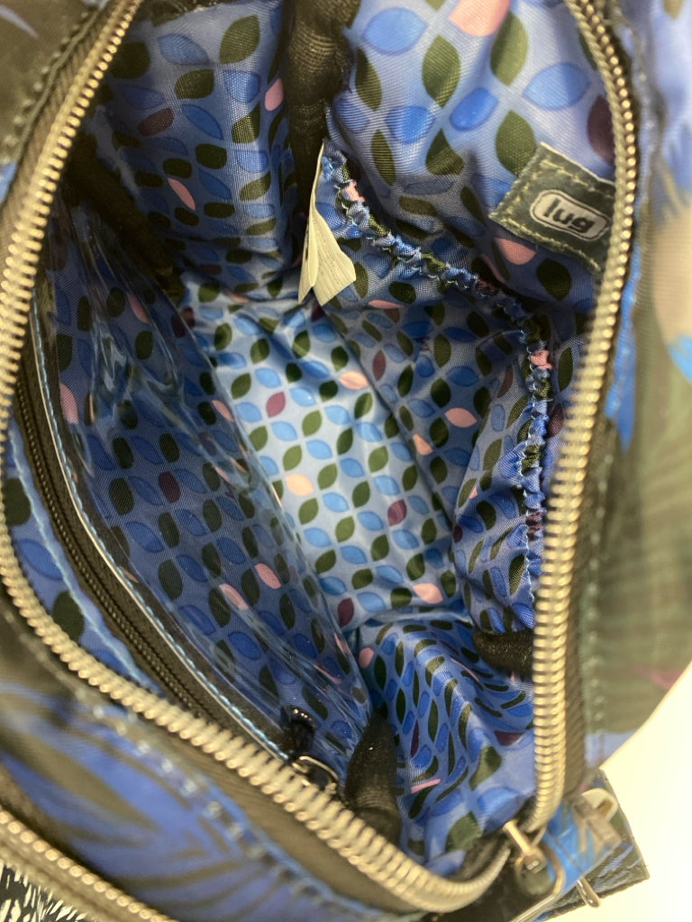 Lug Black Blue Nylon Crossbody