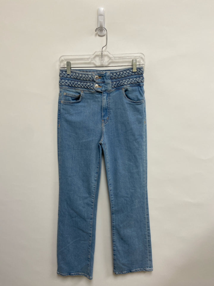 Derek Lam 10 Crosby Size 27 Blue Denim Braided Ladies Jeans
