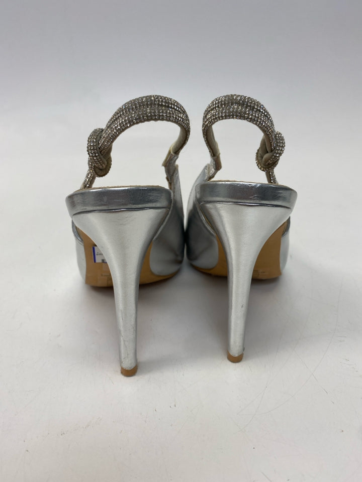 Size 5.5 Silver Metallic Heels