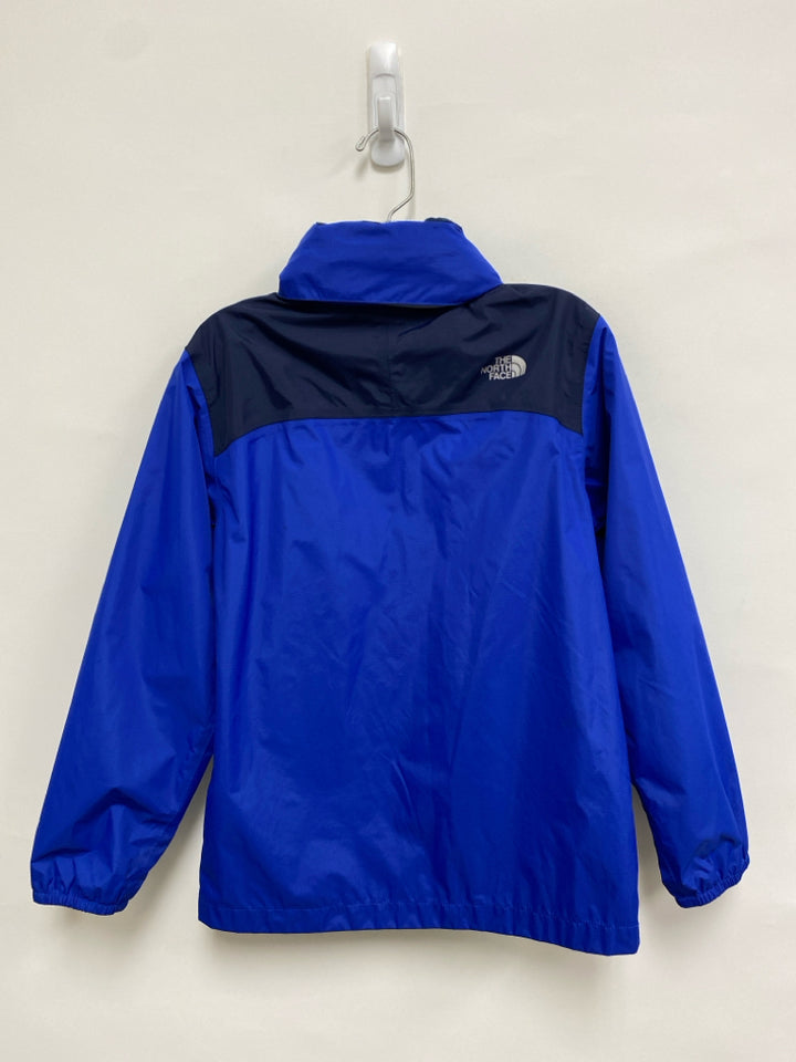 North Face SIZE 10/12 Royal Blue Navy Zip Down Boy&