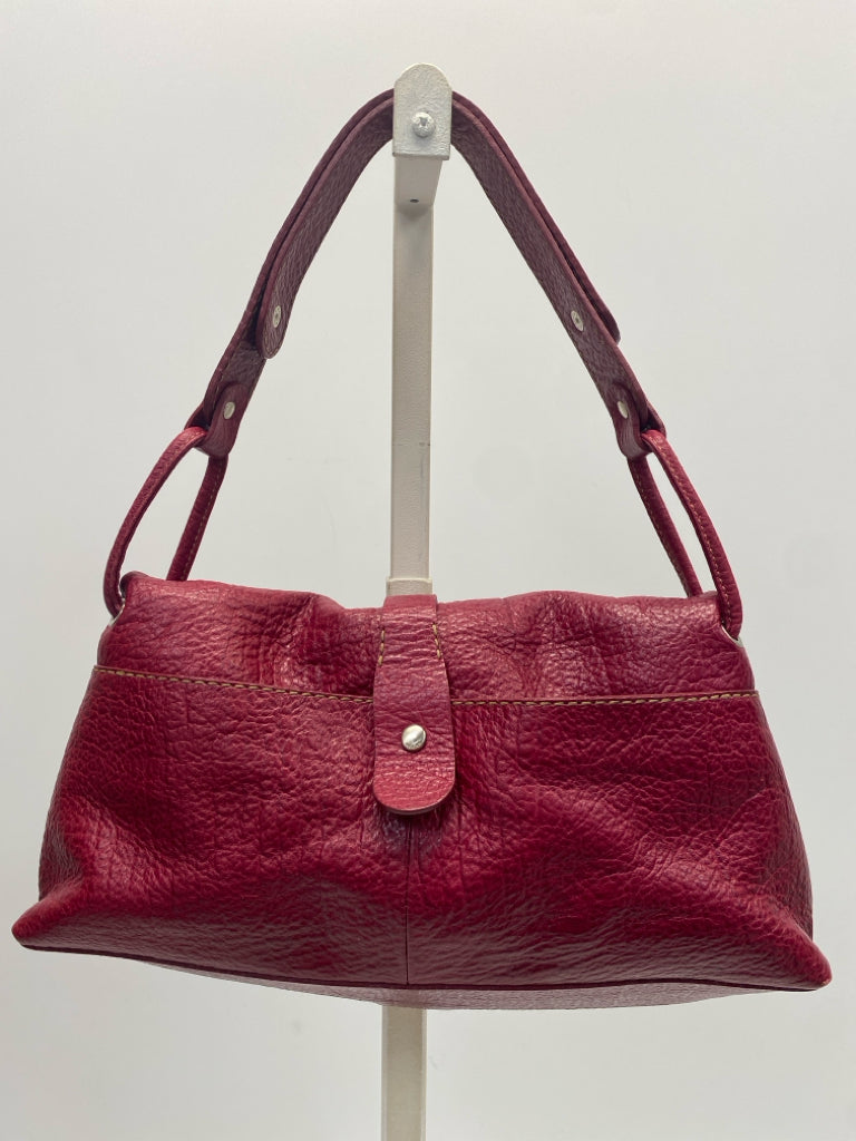 Hogan Dark Raspberry Leather Handbag