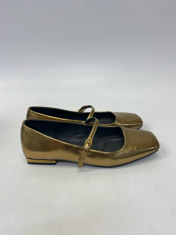 Franco Sarto US Shoe Size 8 Gold Metallic Flats