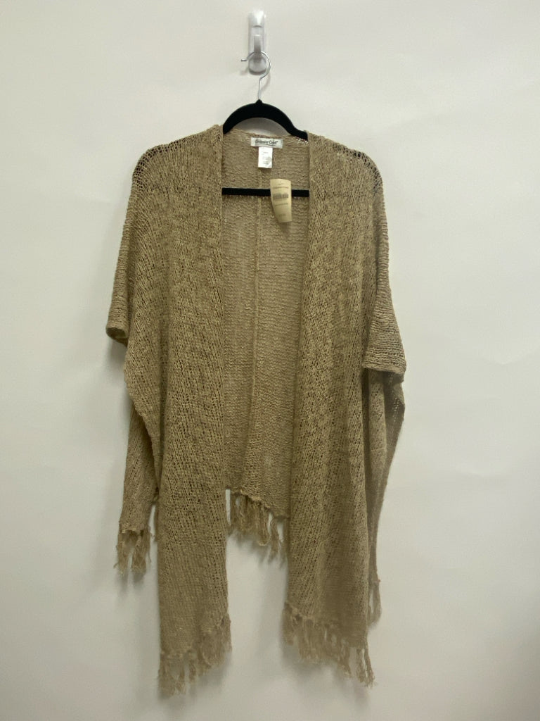NWT Coldwater Creek Size OSFM Beige Wrap Crochet Ladies Sweater