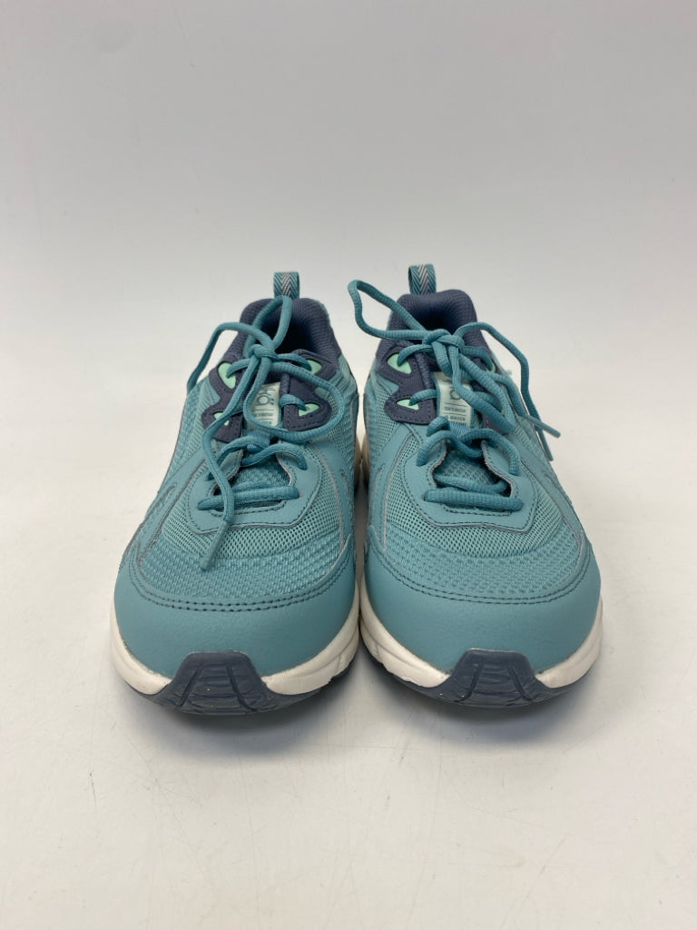 Ryka  Size 8 Aqua Blue Lace-up Fabric Sneakers