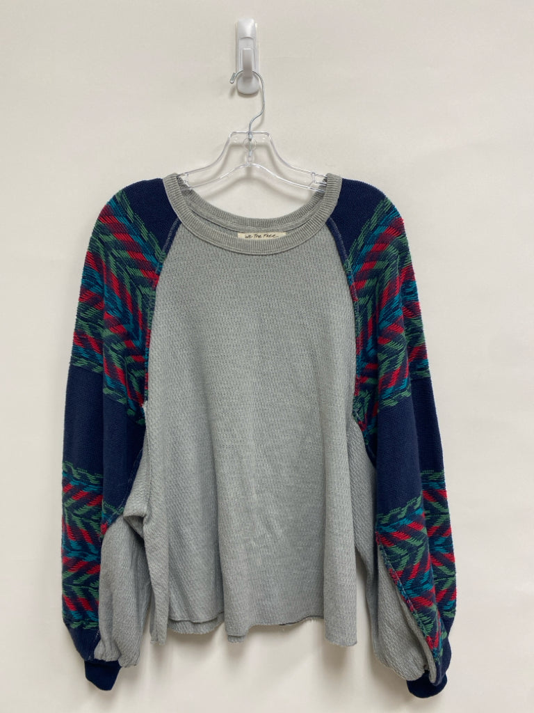 We The Free Size XS Navy Gray Batwing Ladies Sweater