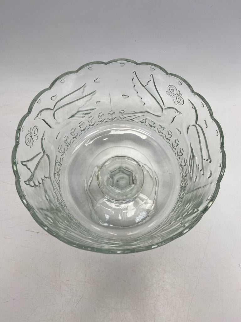 Clear Birds Glass Bowl(s)