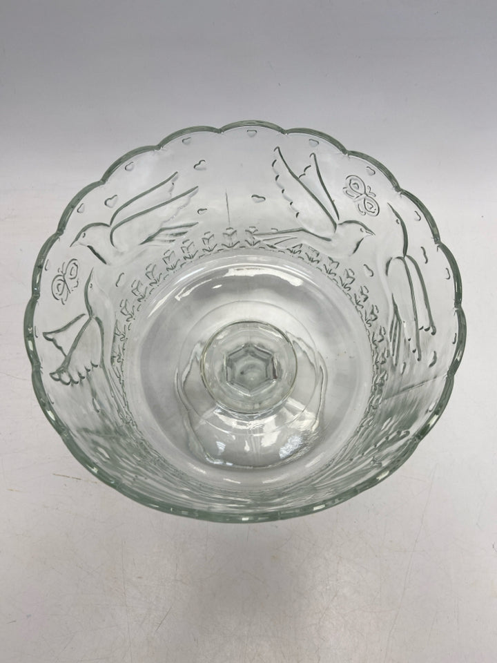 Clear Birds Glass Bowl(s)
