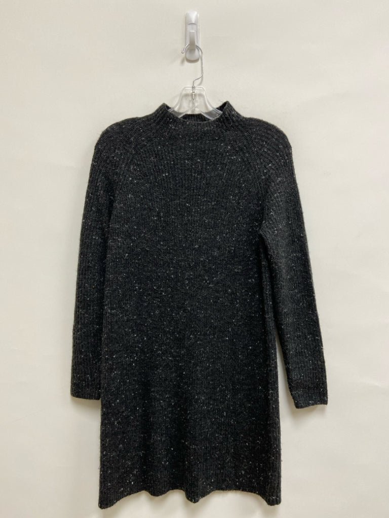 Madewell Size S Charcoal Mock Neck Knit Ladies Dress