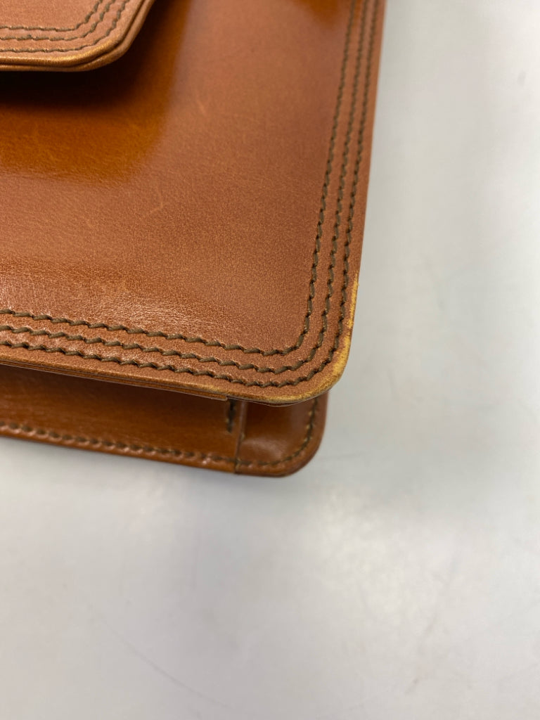 YSL Brown Heart(s) Leather Handbag