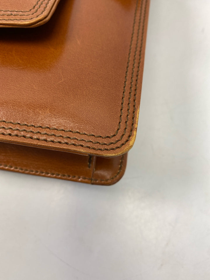 YSL Brown Heart(s) Leather Handbag