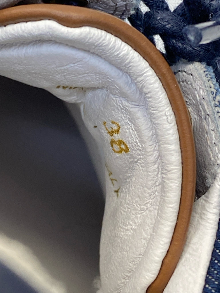 Oliver Cabell  Size 38 Navy Denim Lace-up Sneakers