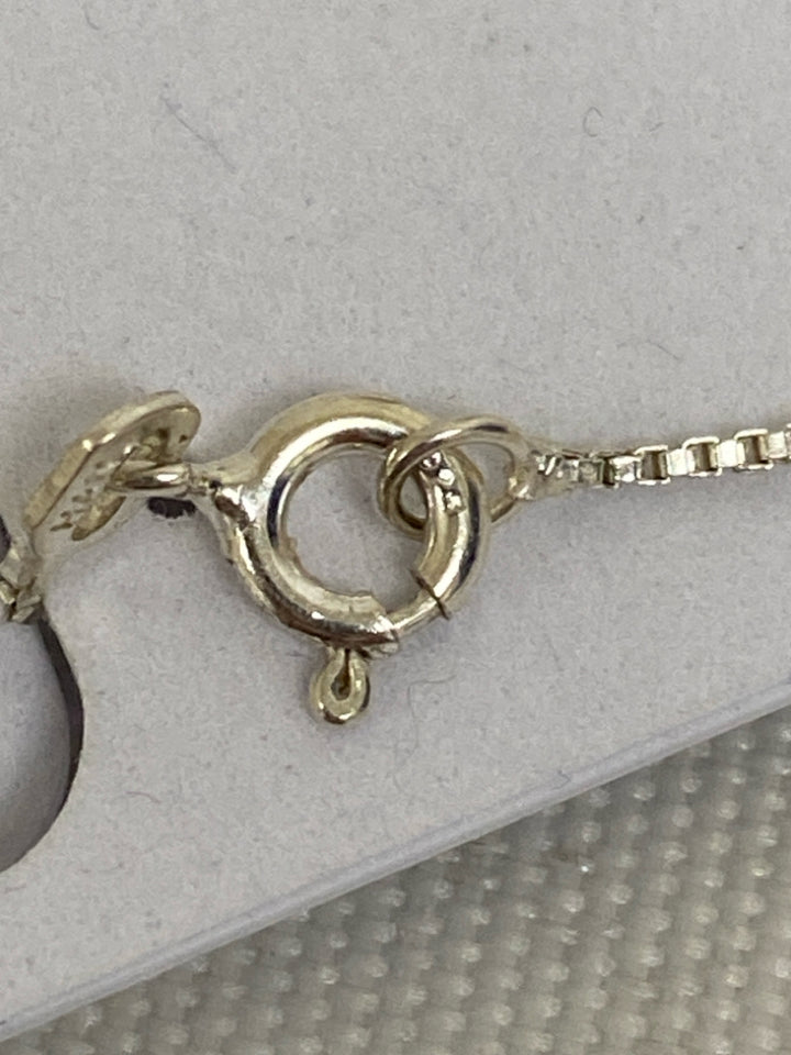 NWT Silver Brown Oval(s) Necklace