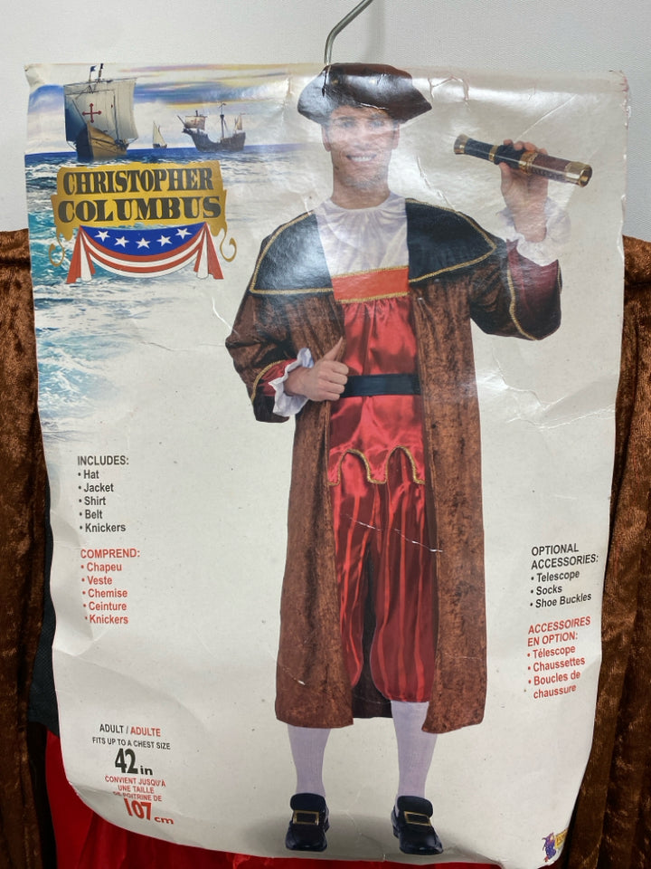NWT Brown Red/Gold Halloween