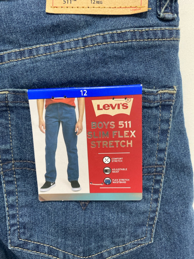 NWT Levi SIZE 12 Blue Denim Girl&