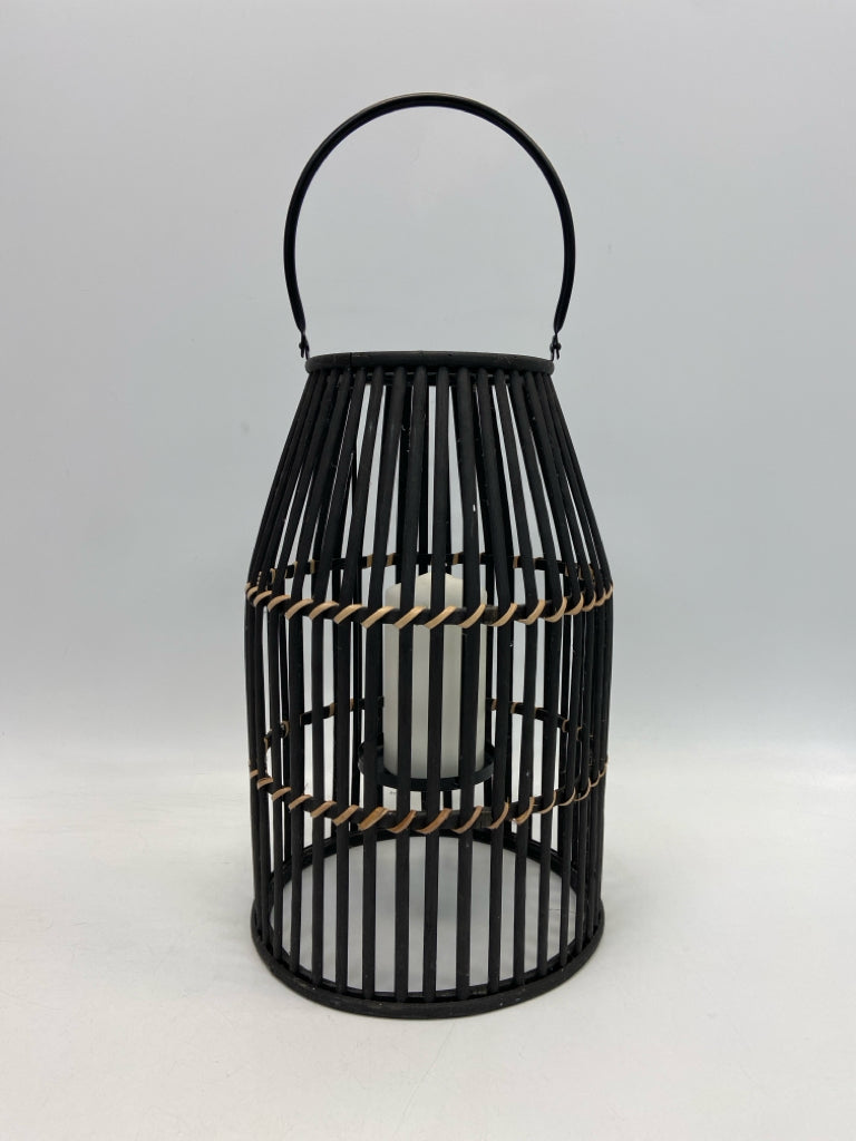 Black Bamboo Lantern