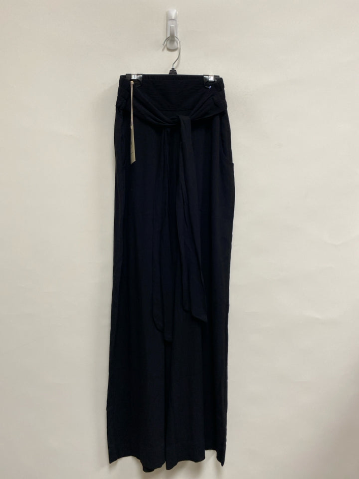NWT Size 1 Black Crinkle Wide Leg Ladies Pants