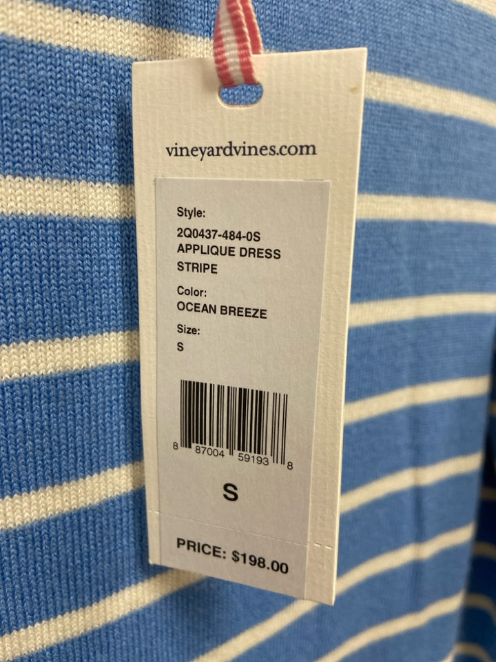 NWT Vineyard Vines Size S Blue White/Pink Striped Ladies Dress