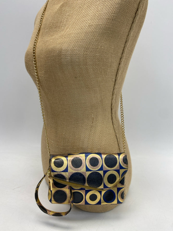 Hobo Gold Black Circle(s) Crossbody