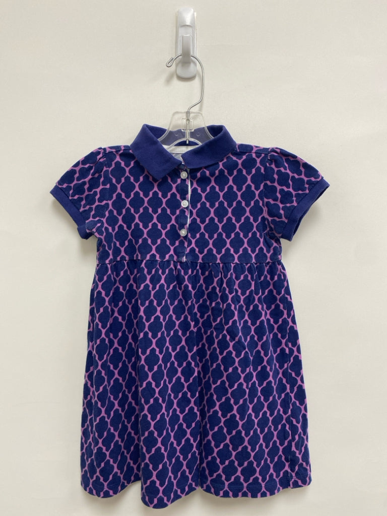 J. Khaki SIZE 4 Navy Purple Geometric Girl&