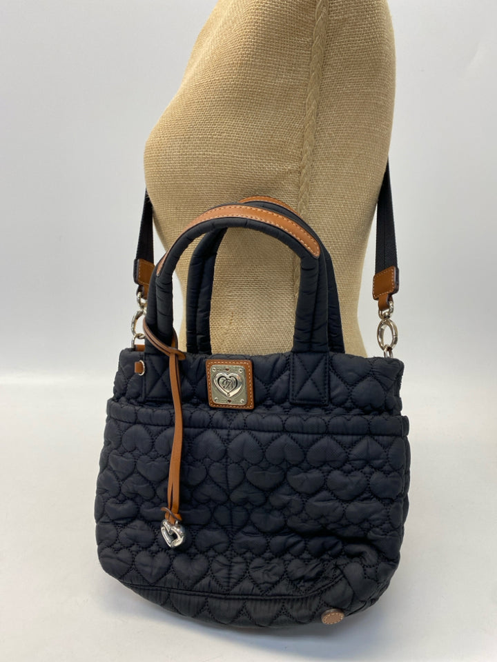 Brighton Black Heart(s) Nylon Crossbody
