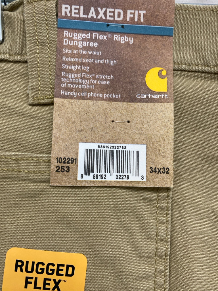 NWT Carhartt Size 34 Khaki Men&