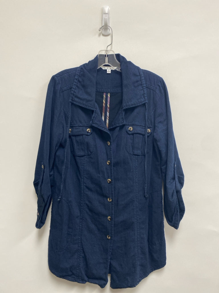 Cabi Size M Navy Button Down Ladies Jacket