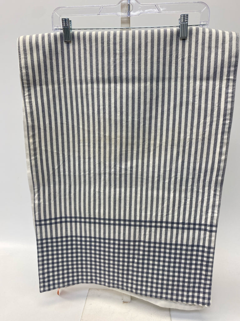 Magnolia Home Slate Blue White Striped Table Runner