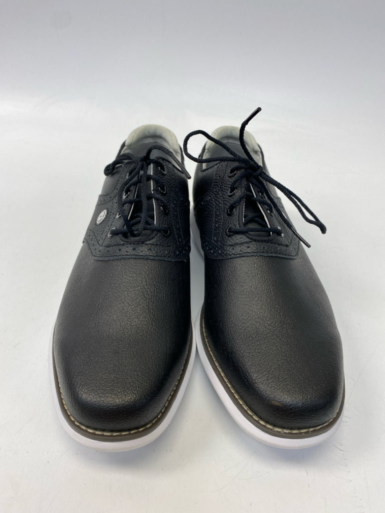 Size 9.5 Black Lace-up Flats