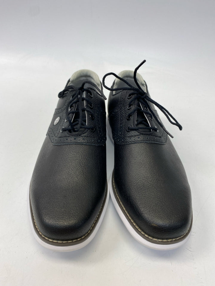 Size 9.5 Black Lace-up Flats