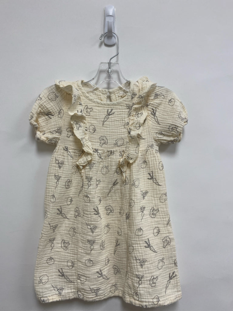 GRAYSON/THREADS SIZE 5T Cream Gray Vegetables Girl&