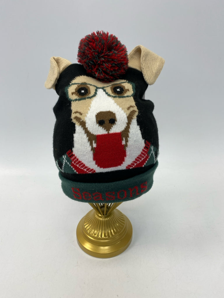 Black/Cream Red/Green Dogs Christmas