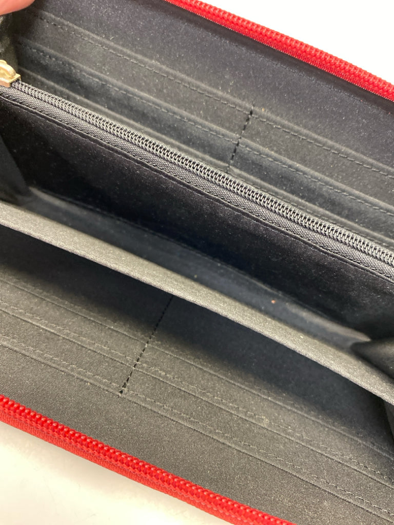 Anne Klein Red Black Snakeskin(s) Wallet