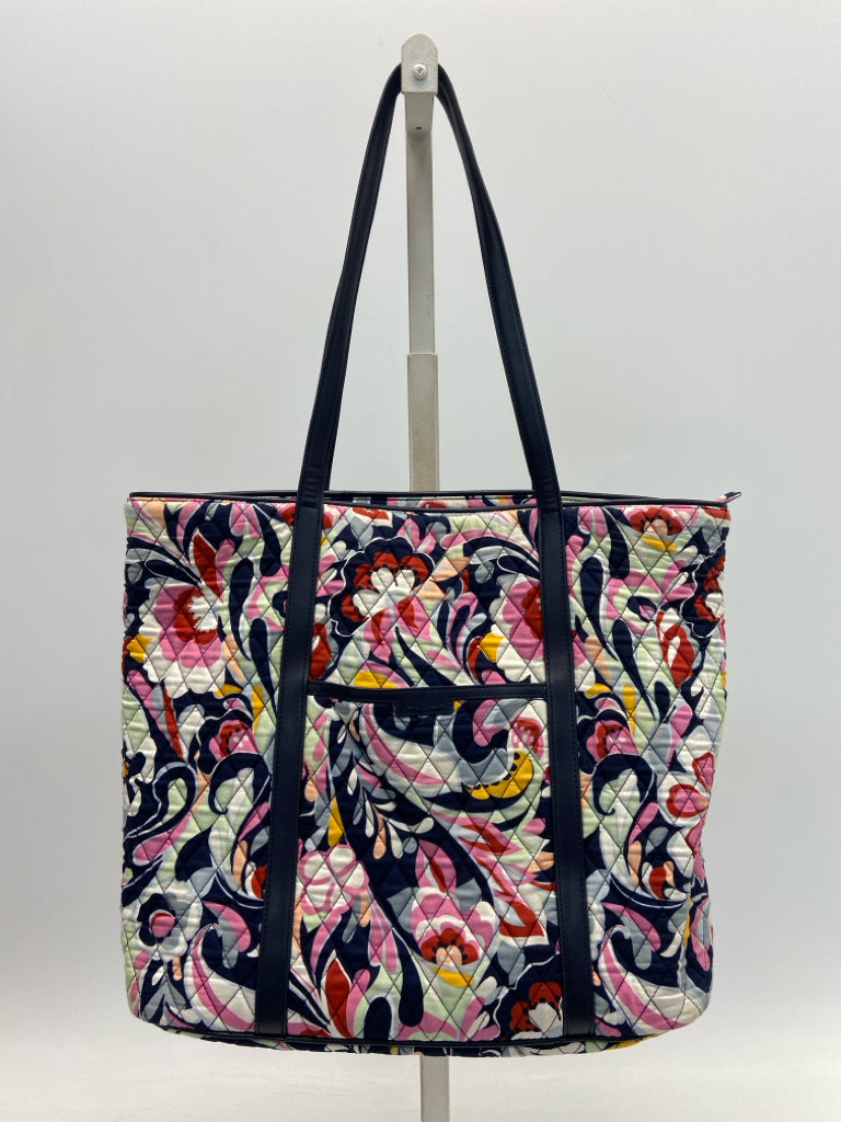 Vera Bradley Navy Pink/Multi Floral Tote Bag