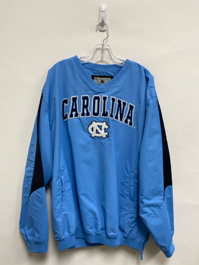 COLOSSEUM Size XL Light Blue UNC V Neck Men&