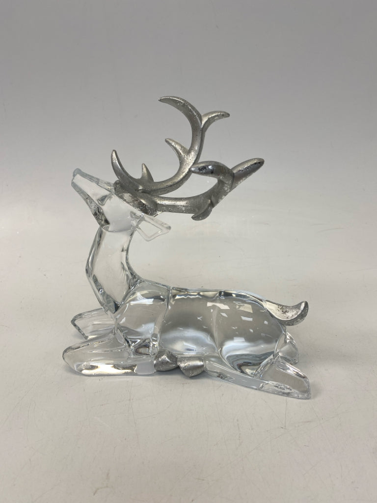 Clear Silver Acrylic Christmas