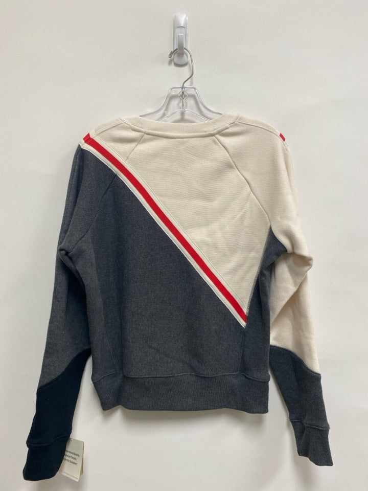 NWT Champion Size S Cream/Red Charcoal Ladies Sweatshirt