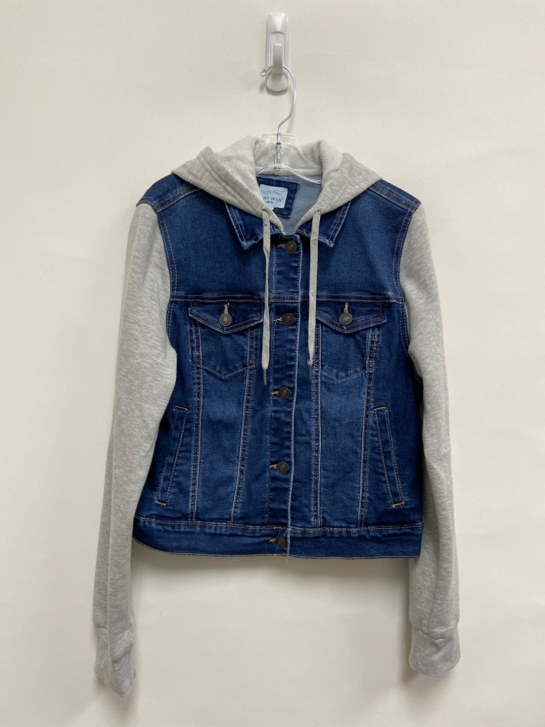 SIZE L Gray/Blue Denim Hooded Boy&